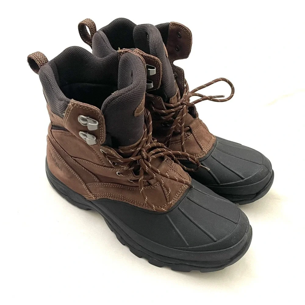 LL Bean Storm Chaser Tek 2.5 12 M Brown Hiking Waterproof Wicking Primaloft EUC